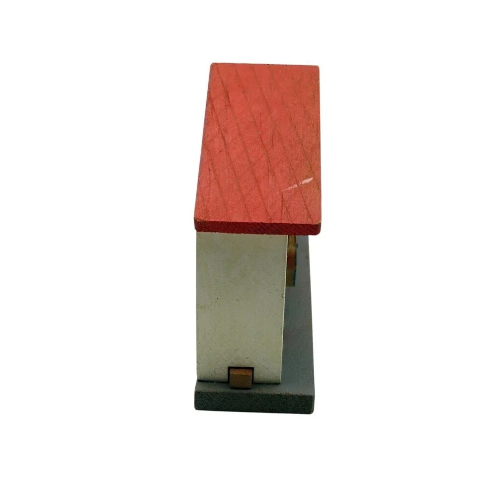 Vintage Japanese Wooden Barn and Cow Trick Puzzle Box Stamped Japan